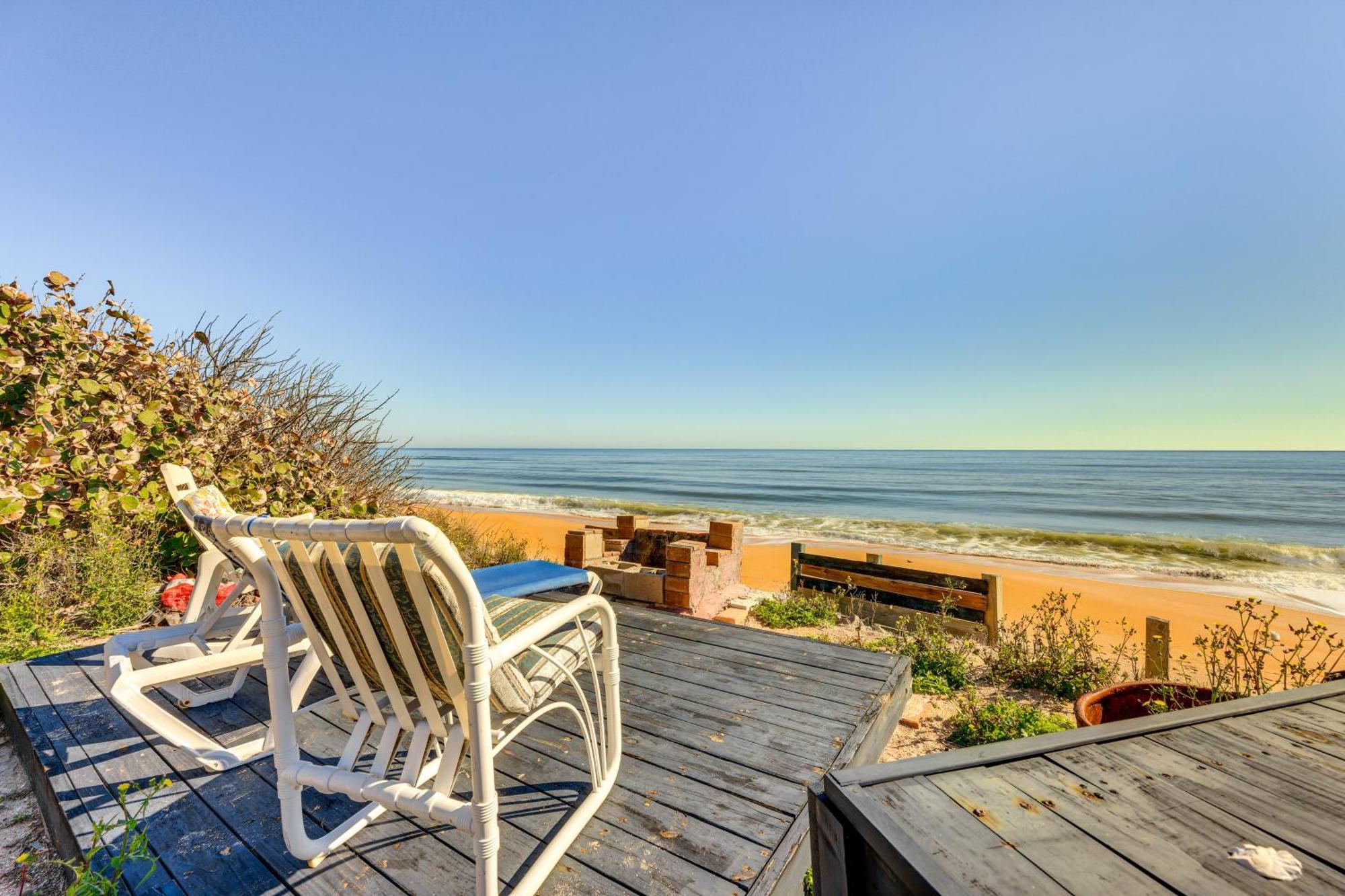 Oceanfront Oasis In Flagler Beach With Deck And Views! ภายนอก รูปภาพ