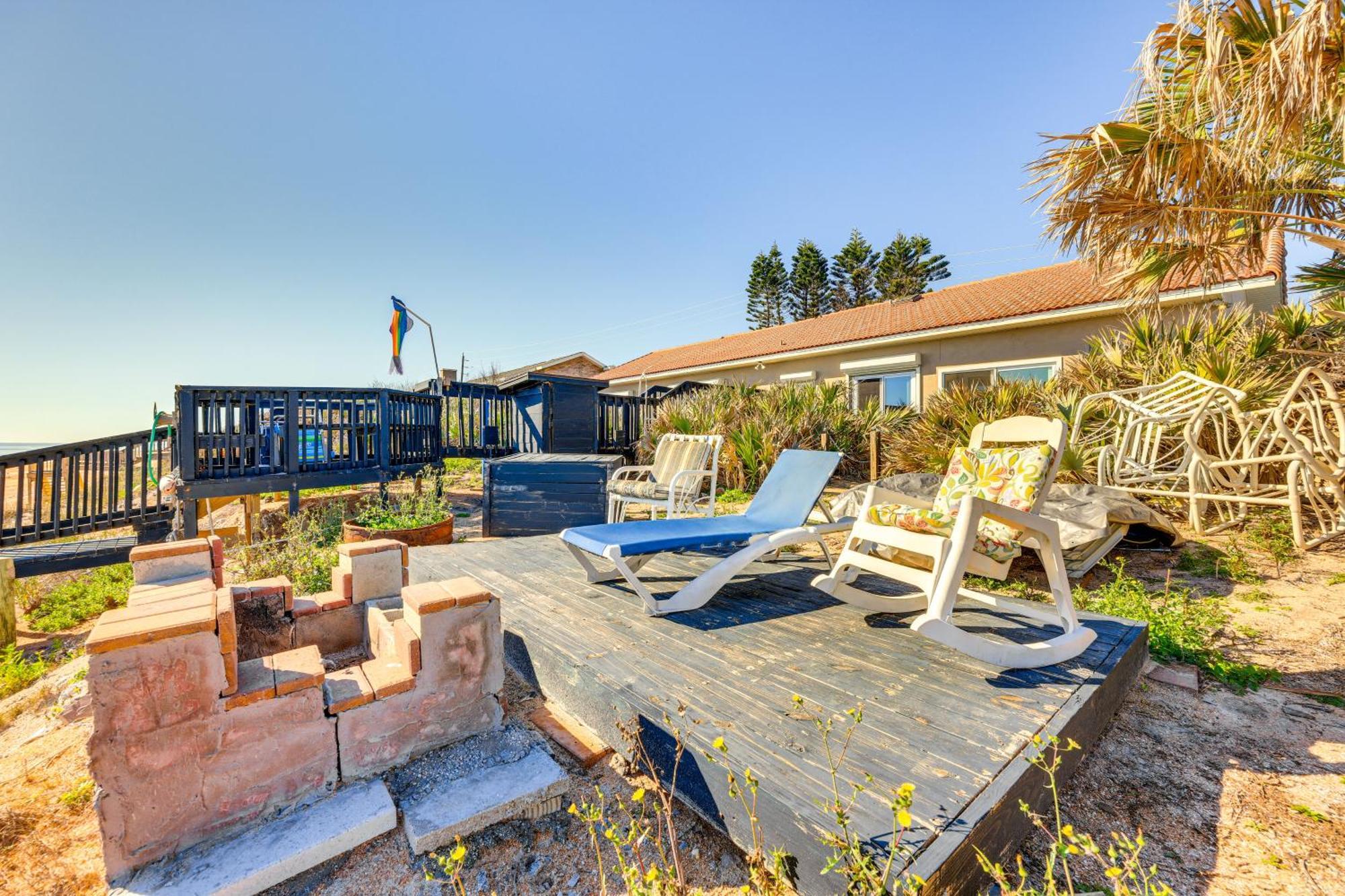 Oceanfront Oasis In Flagler Beach With Deck And Views! ภายนอก รูปภาพ