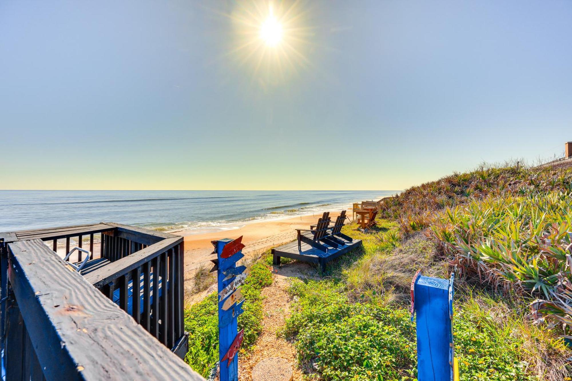 Oceanfront Oasis In Flagler Beach With Deck And Views! ภายนอก รูปภาพ