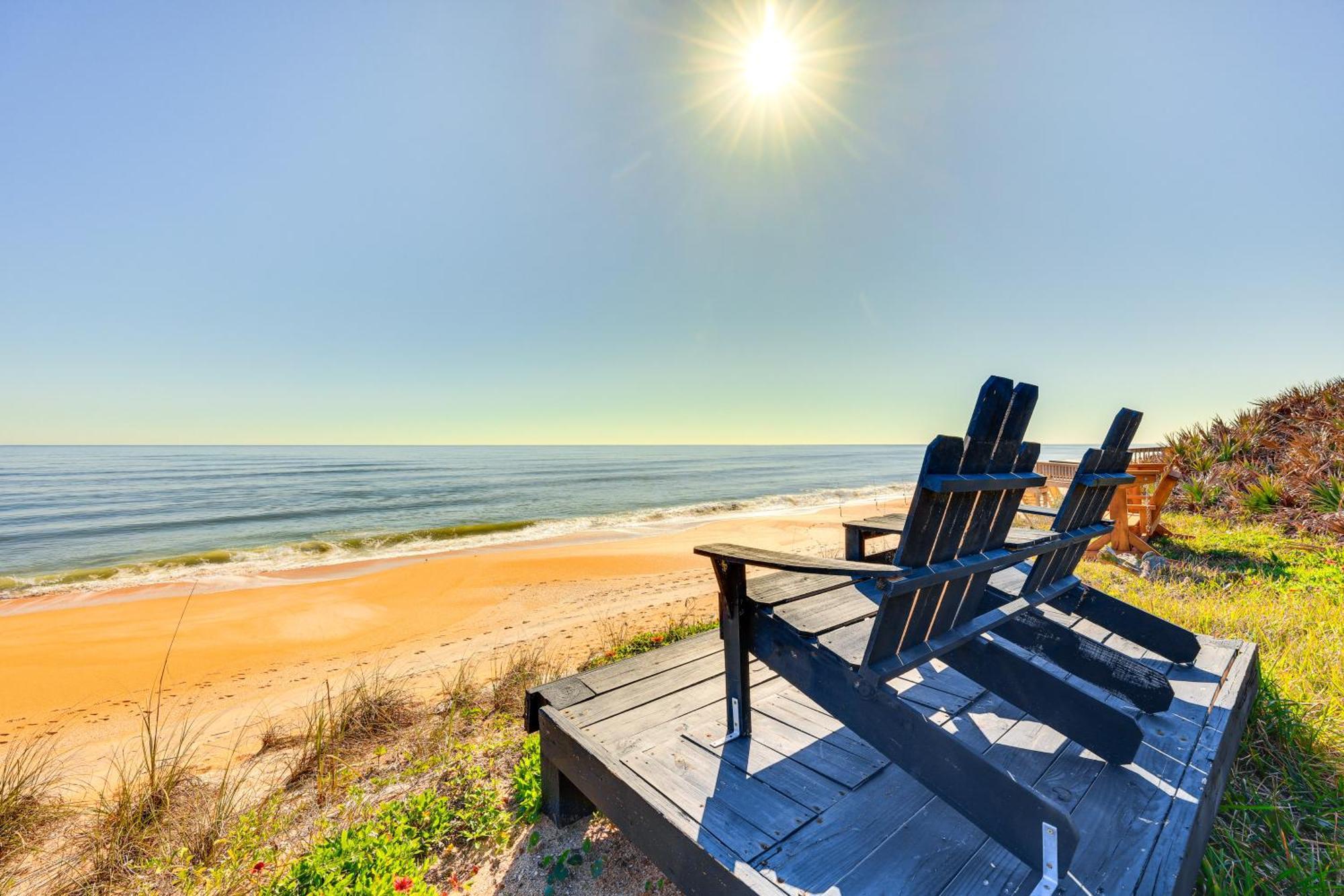 Oceanfront Oasis In Flagler Beach With Deck And Views! ภายนอก รูปภาพ